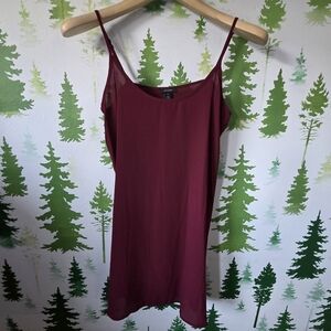 Halogen Burgundy Slip Lining Dress